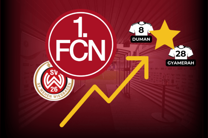 1. FC Nürnberg Spielanalyse Datenanalyse Analyse Taktik Spielweise Trainer Cristian Fiel Wehen Wiesbaden 2. Bundesliga Spieltag 21 Fußballanalyse