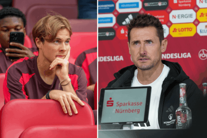 1. FC Nürnberg Miroslav Klose Alexis Tibidi Caspar Jander FCN News CLUBFOKUS