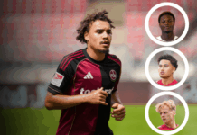 1. FC Nürnberg FCN DFB U20 Lubach Janisch Osawe von der Hitz CLUBFOKUS